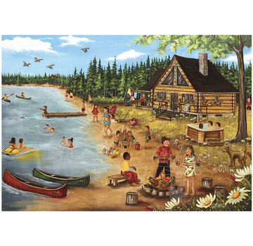 Pierre Belvedere Pierre Belvedere Genest: Summer at the Log Cabin Puzzle 1000pcs