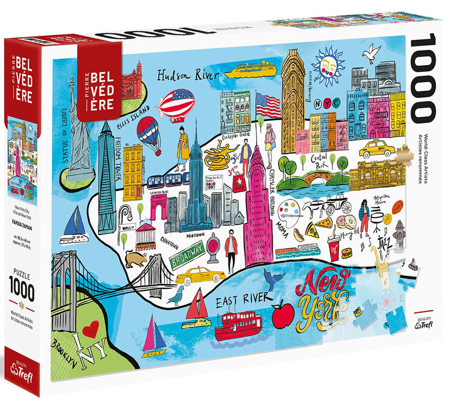 FINAL SALE Pierre Belvedere Farida: New York City Puzzle 1000pcs