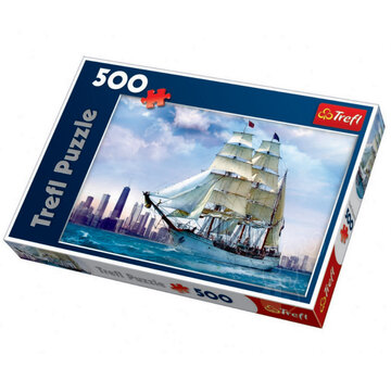 Trefl FINAL SALE Trefl Sailing Towards Chicago Puzzle 500pcs