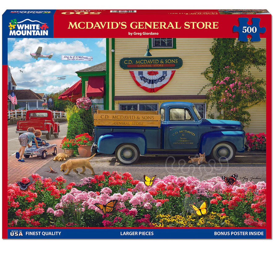 White Mountain McDavid’s General Store Puzzle 500pcs