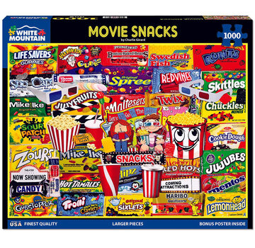 White Mountain White Mountain Movie Snacks Puzzle 1000pcs