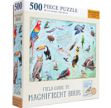 Insight Editions Insight Editions Field Guide to Magnificent Birds Puzzle 500pcs