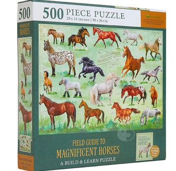 Insight Editions Insight Editions Field Guide to Magnificent Horses Puzzle 500pcs