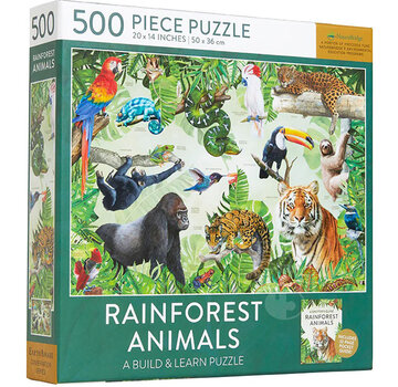 Insight Editions FINAL SALE Insight Editions Rainforest Animals Puzzle 500pcs