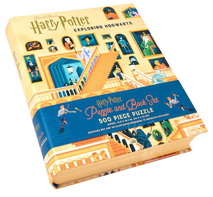 Insight Editions Exploring Hogwarts Puzzle 500pcs and Book Set