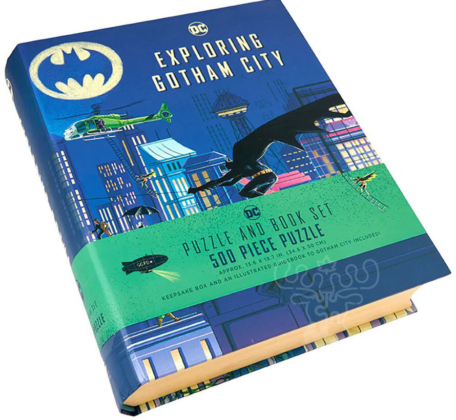 Insight Editions Exploring Gotham City Puzzle 500pcs and Book Set