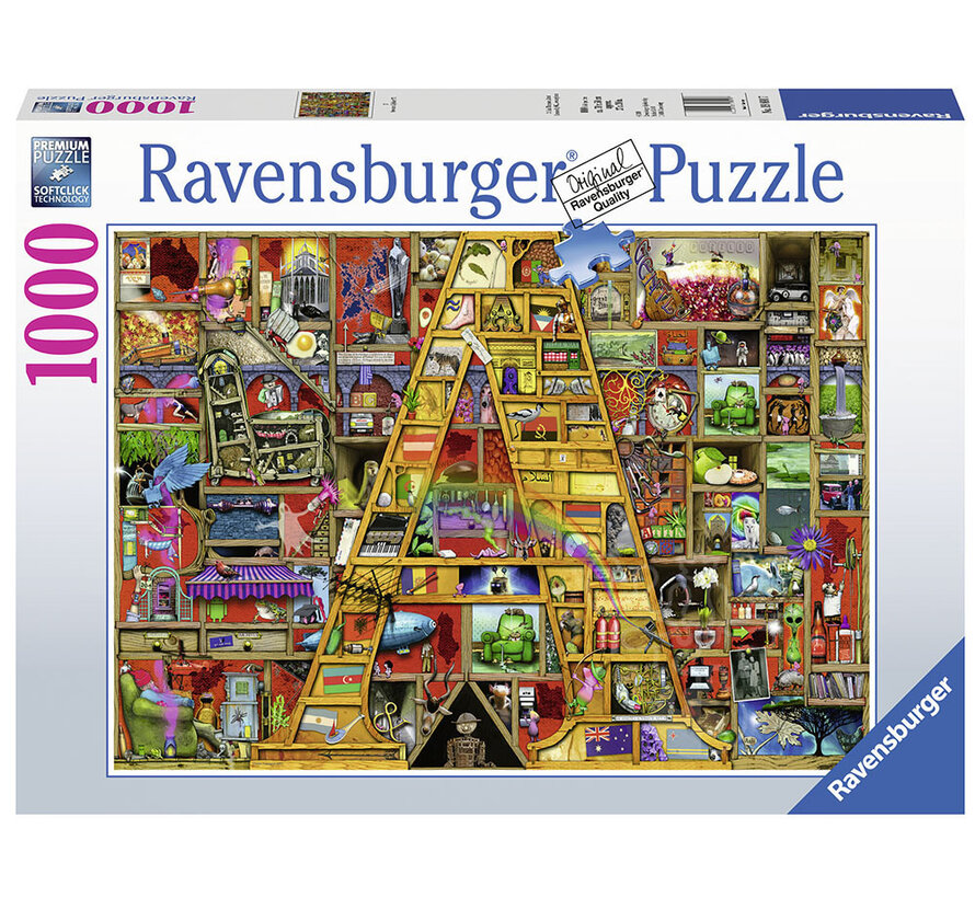 Ravensburger Colin Thompson: Awesome Alphabet - A Puzzle 1000pcs - Import