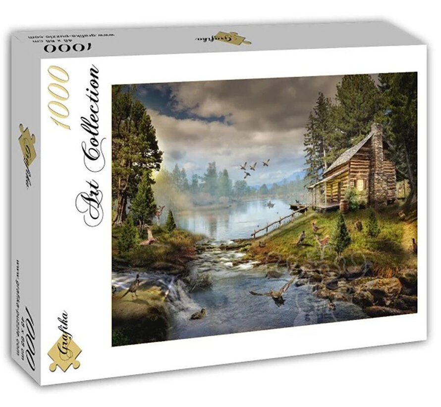 Grafika La Cabane du Pêcheur  (The Fisherman's Cabin) Puzzle 1000pcs