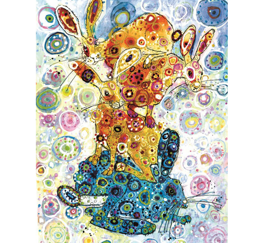 Grafika Devon Hare Stack - Sally Rich Puzzle 2000pcs