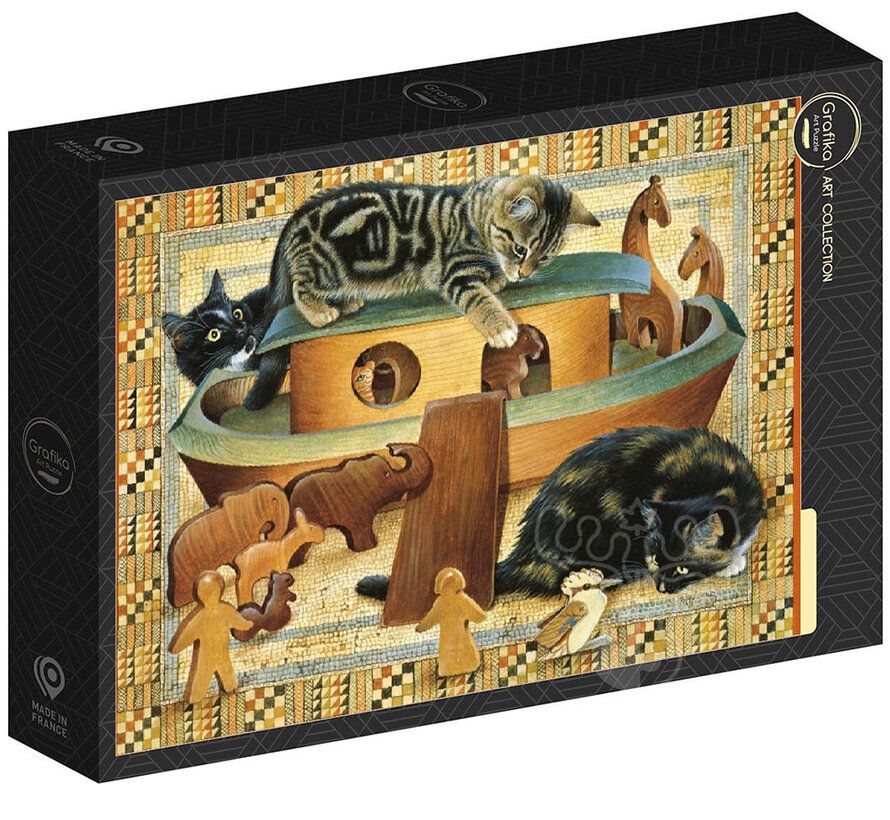 Grafika Kittens playing in Noahs ark Puzzle 1000pcs