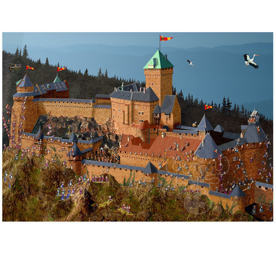 Grafika Haut-Koenigsbourg Castle - François Ruyer Puzzle 1000pcs