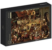 Grafika Grafika The Fight Between Carnival and Lent, 1559 - Brueghel Pieter Puzzle 4000pcs