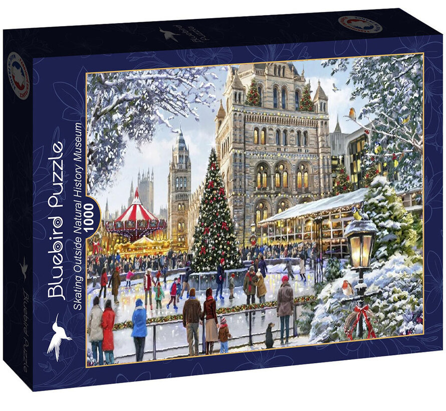 Bluebird Skating Outside Natural History Museum Puzzle 1000pcs