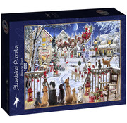 Bluebird Bluebird Pets on Porch Puzzle 1000pcs RETIRED