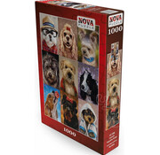 Nova FINAL SALE Nova Cute Dogs Puzzle 1000pcs ONLINE ORDER ONLY