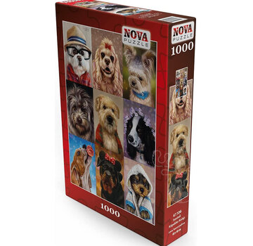 Nova Nova Cute Dogs Puzzle 1000pcs