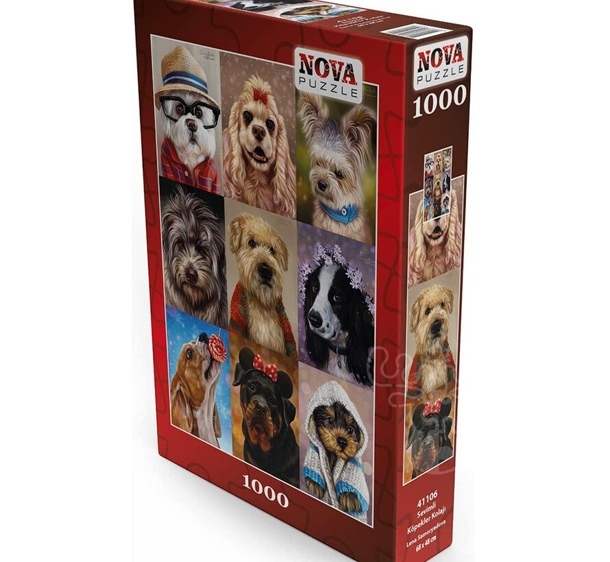Nova Cute Dogs Puzzle 1000pcs ONLINE ORDER ONLY