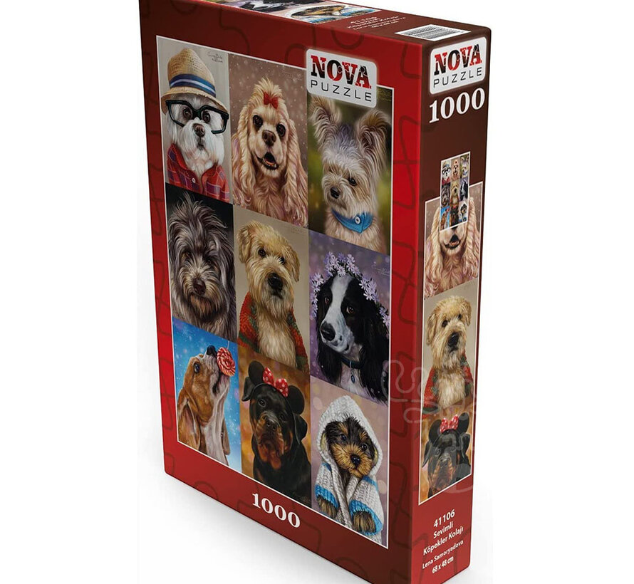 Nova Cute Dogs Puzzle 1000pcs
