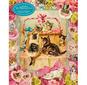 Workman Publishing FINAL SALE Workman Cynthia Harts Victoriana Cats: Basket Of Mischief Puzzle 1000pcs