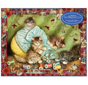 Workman Publishing Workman Cynthia Harts Victoriana Cats: Sewing With Kittens Puzzle 1000pcs