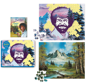 RP Studio RP Studio Bob Ross 2-in-1 Double-Sided Puzzle 500pcs