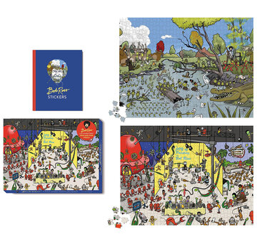 RP Studio FINAL SALE RP Studio Bob Ross Seek-and-Find Puzzle: 2-in-1 Double-Sided Puzzle 1000pcs