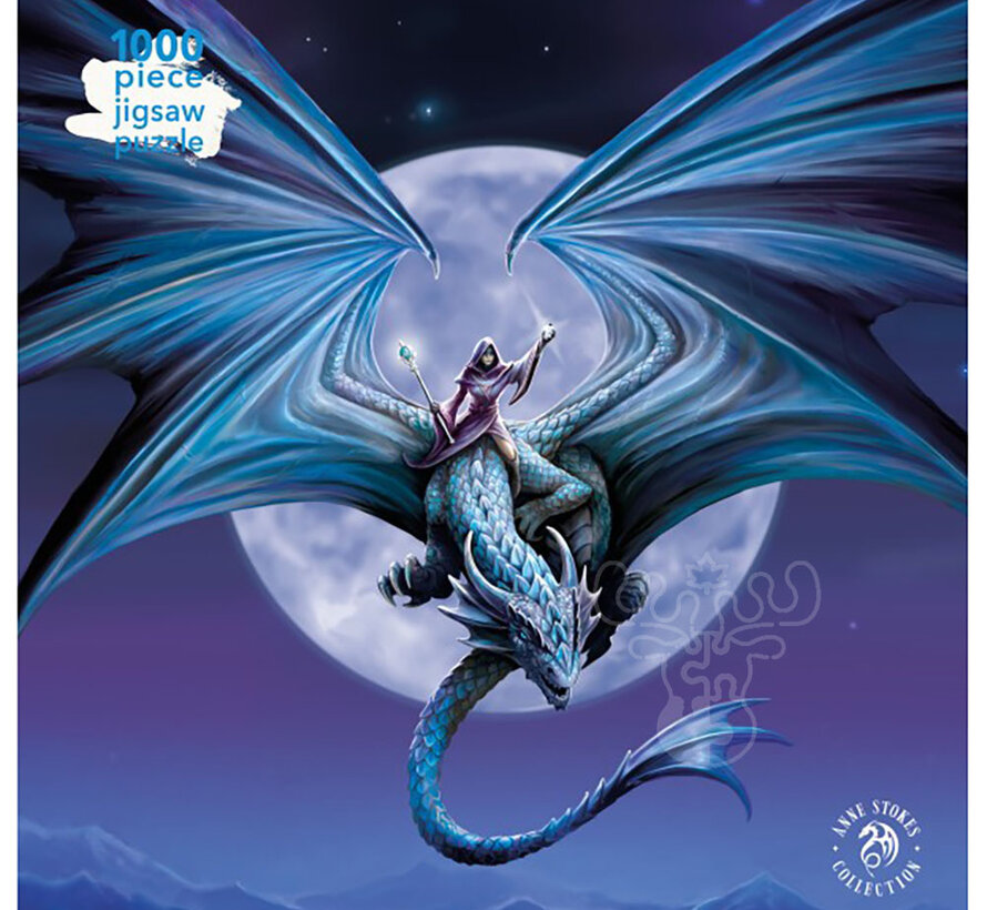 FINAL SALE Flame Tree Anne Stokes: Moonstone Puzzle 1000pcs
