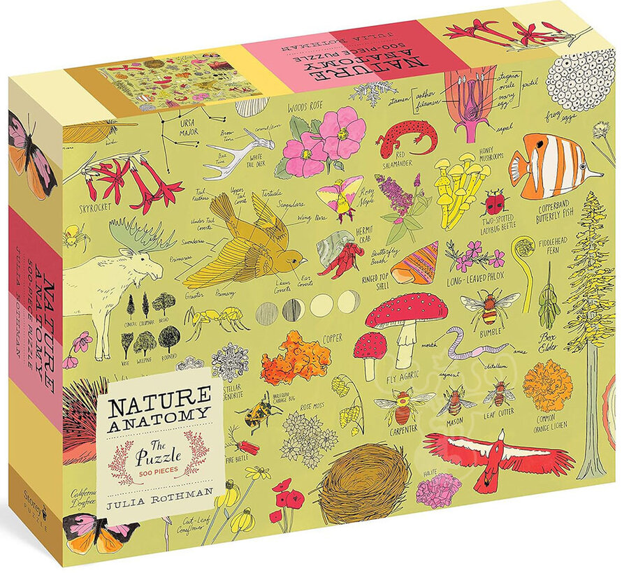 FINAL SALE Storey Nature Anatomy Puzzle 500pcs