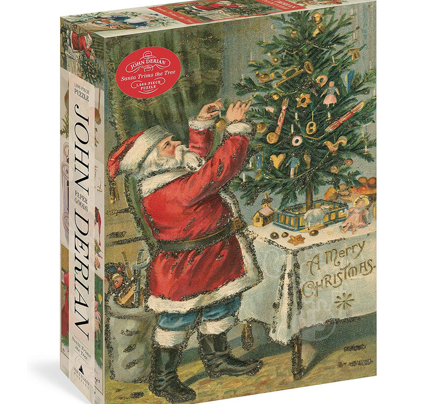 Artisan John Derian Paper Goods: Santa Trims The Tree Puzzle 1000pcs