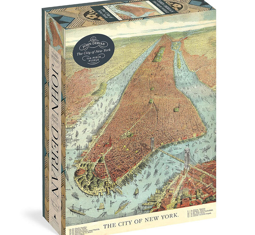 FINAL SALE Artisan John Derian Paper Goods: The City Of New York Puzzle 750pcs