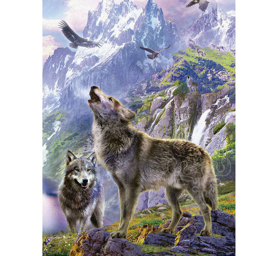 Educa Wolves In The Rocks Puzzle 500pcs