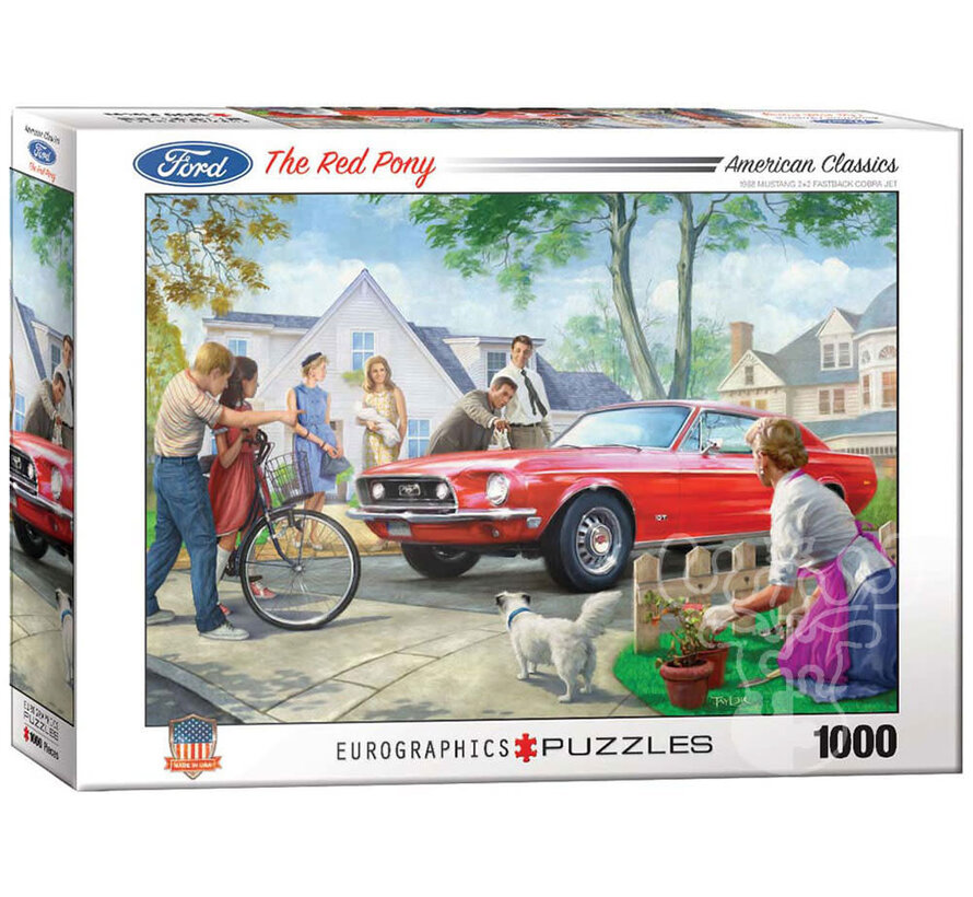 Eurographics Automotive: Ford The Red Pony Puzzle 1000pcs