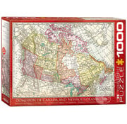 Eurographics Eurographics Dominion of Canada and Newfoundland Antique Map Puzzle 1000pcs RETIRED