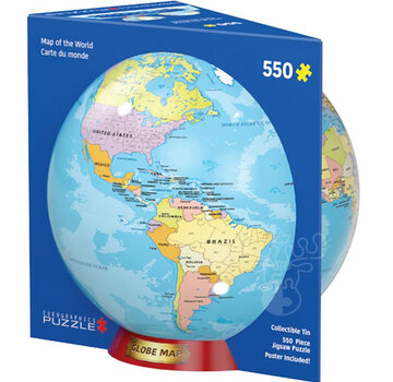 Eurographics Eurographics Map of the World Puzzle 550pcs in a Shaped Tin