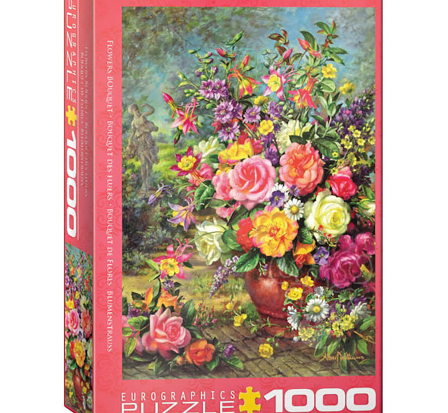 Eurographics Artist Label Williams: Flowers Bouquet Puzzle 1000pcs