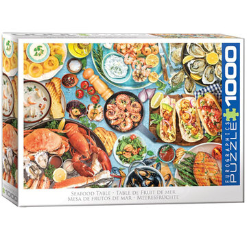 Eurographics Eurographics Food: Seafood Table Puzzle 1000pcs