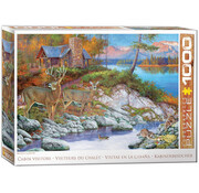 Eurographics Eurographics Great Outdoors: Cabin Visitors Puzzle 1000pcs