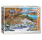 Eurographics Great Outdoors: Cabin Visitors Puzzle 1000pcs