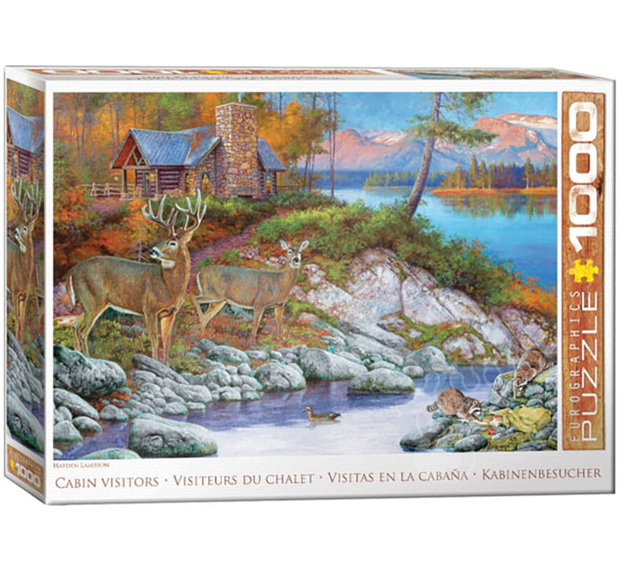 Eurographics Great Outdoors: Cabin Visitors Puzzle 1000pcs