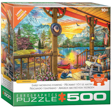 Eurographics Eurographics Davison: Early Morning Fishing Large Pieces Family Puzzle 500pcs