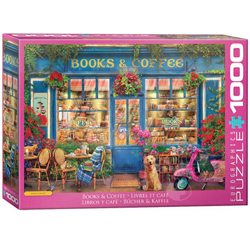 Eurographics Eurographics Artist Label Olena: Books & Coffee Puzzle 1000pcs