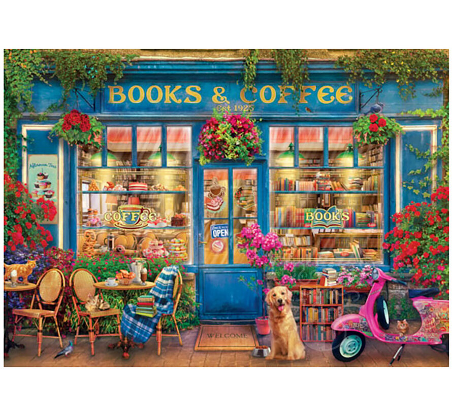 Eurographics Artist Label Artbeat Studio: Books & Coffee Puzzle 1000pcs