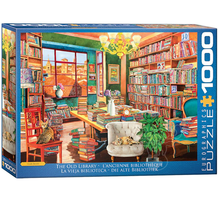 Eurographics Artist Label Borelli: The Old Library Puzzle 1000pcs