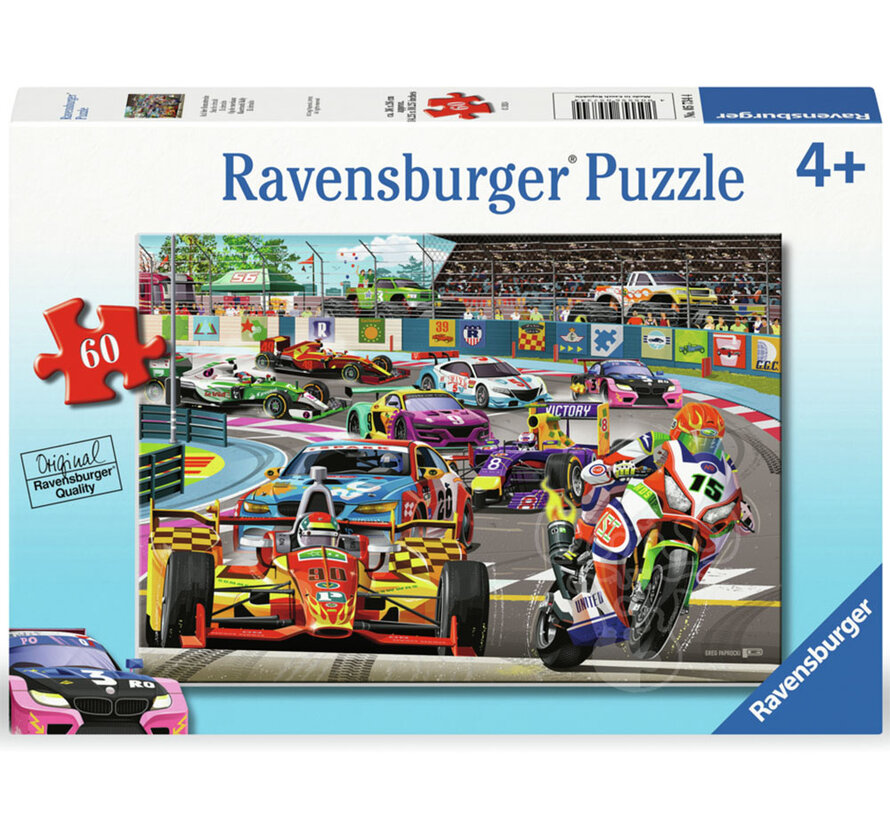 Ravensburger Racetrack Rally Puzzle 60pcs