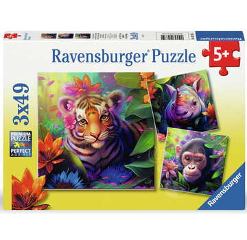 Ravensburger Ravensburger Jungle Babies Puzzle 3 x 49pcs