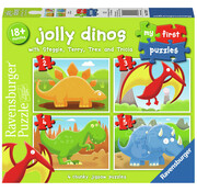 Ravensburger Ravensburger My First Puzzle: Jolly Dinos Puzzle 2, 3, 4, 5 pcs