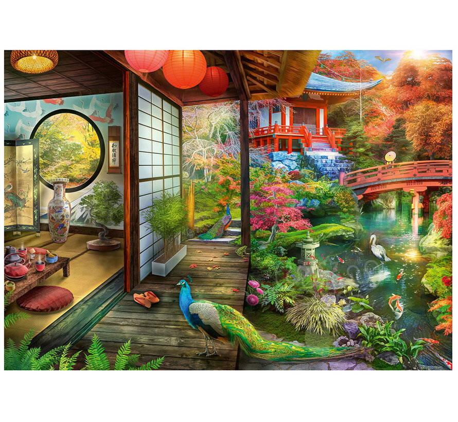 Ravensburger Kyoto Japanese Garden Teahouse Puzzle 1000pcs