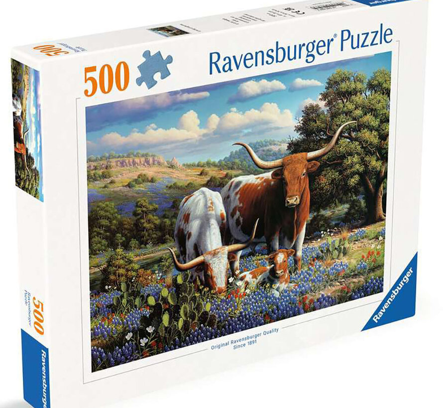 Ravensburger Loving Longhorns Puzzle 500pcs