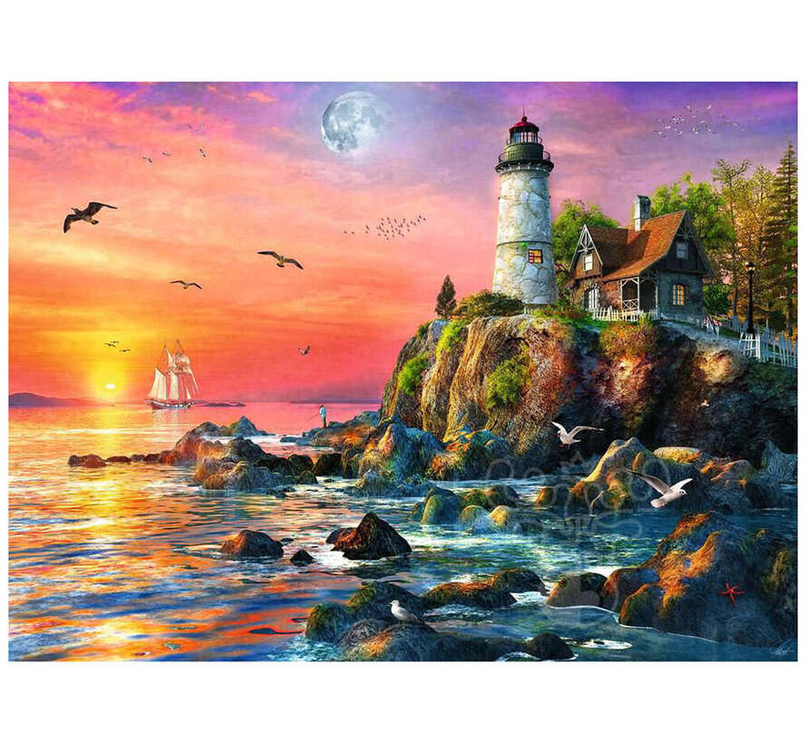 Ravensburger Lighthouse at Sunset Puzzle 500pcs