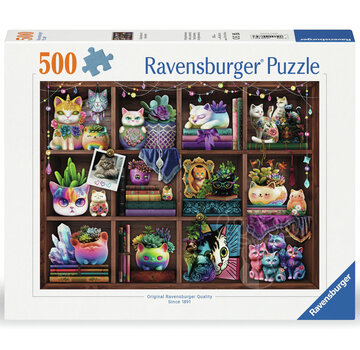 Ravensburger Ravensburger Cubby Cats and Succulents Puzzle 500pcs